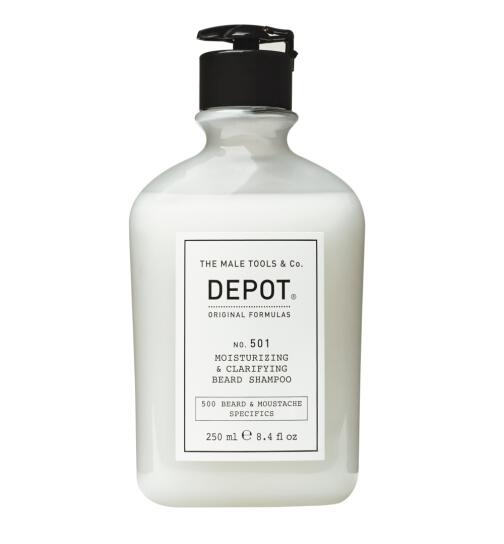DEPOT No. 501 Moisturizing & Clarifying Beard Shampoo 250ml