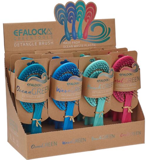Efalock Greentools Green-Brush Display 12 Stück
