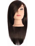Efalock Übungskopf Dina Naturhaar-Synthetikhaar-Mix braun 35 cm