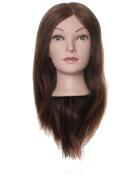 Efalock Übungskopf Hanna Humanhaar braun 40-45 cm