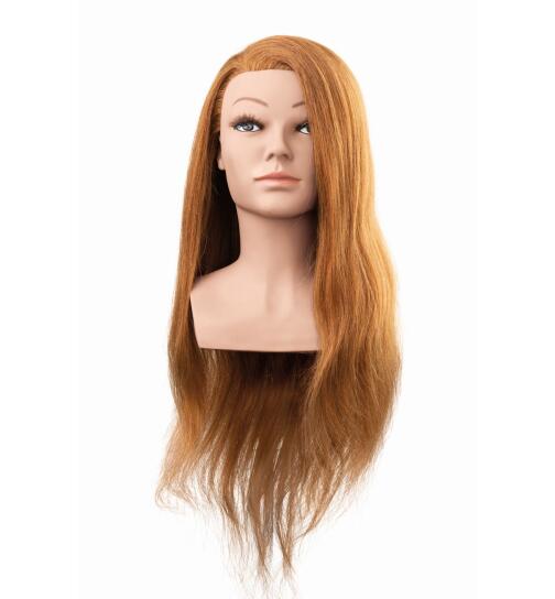 Efalock Übungskopf Mila Humanhaar hellbraun 60 cm