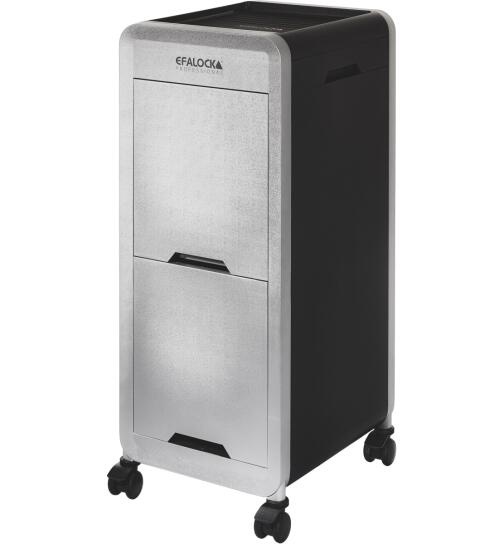 Efalock eNobile Trolley Arbeitswagen silber-anthrazit