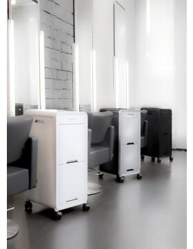 Efalock eNobile Trolley Arbeitswagen silber-anthrazit