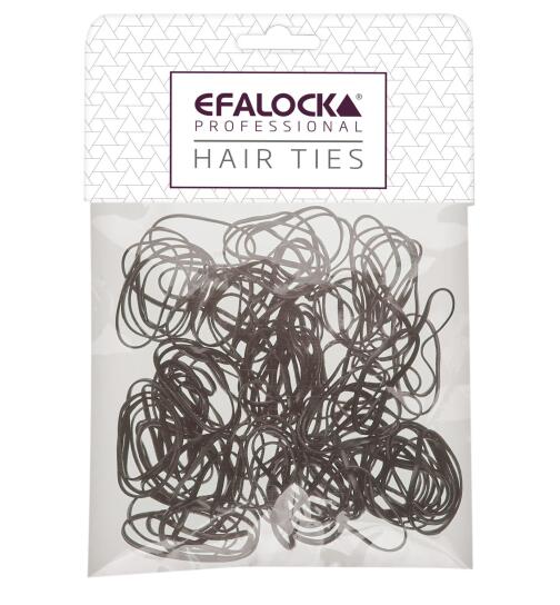 Efalock Rasta-Haargummi dünn/klein braun 100 Stück