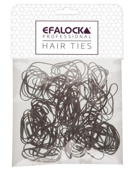 Efalock Rasta-Haargummi dünn/klein braun 100 Stück