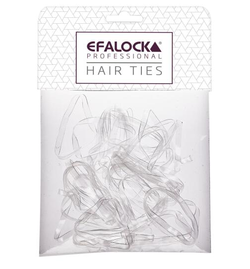 Efalock Rasta-Haargummi dick/groß transparent 100 Stück