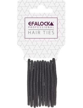 Efalock Haargummi schwarz 10 Stück