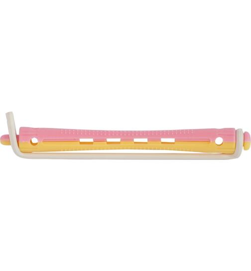 Efalock Perm Styler Kaltwellenwickler rosa/gelb lang 8 mm 12 Stück