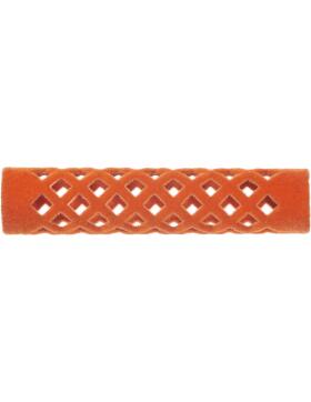 Efalock Metallwickler beflockt orange lang 13mm12 Stück