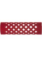 Efalock Metallwickler beflockt rot lang 18mm 12 Stück