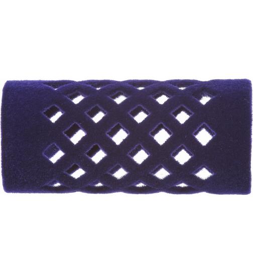 Efalock Metallwickler beflockt blau kurz 21mm 12 Stück