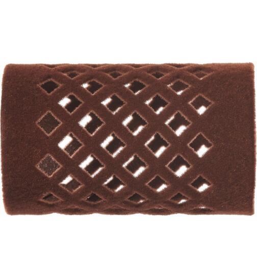 Efalock Metallwickler beflockt braun kurz 28mm 12 Stück