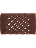 Efalock Metallwickler beflockt braun kurz 28mm 12 Stück