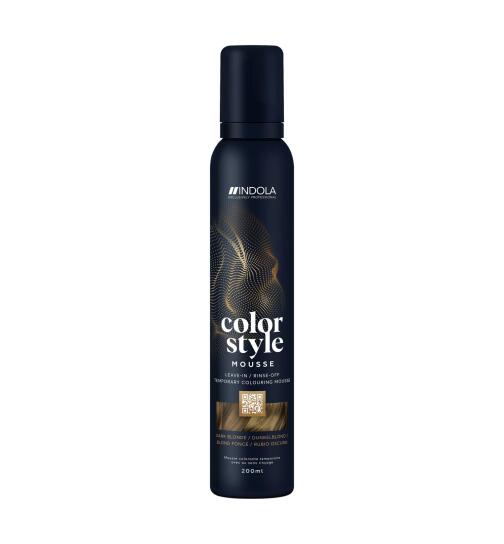 Indola Color Style Mousse Dunkelblond 200 ml