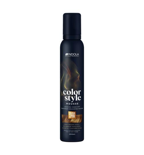 Indola Color Style Mousse Hellbraun Haselnuss 200 ml