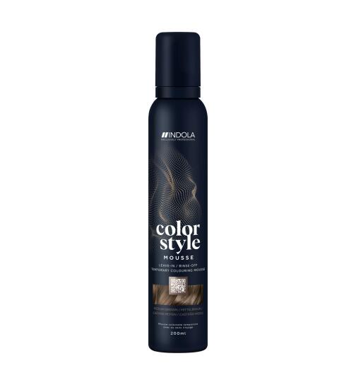 Indola Color Style Mousse Mittelbraun 200 ml