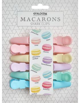 Efalock Sharkclips Macarons 6 Stück