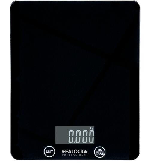 Efalock Digitalwaage Expert Glas schwarz