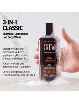 American Crew 3-in-1 Shampoo, Conditioner & Body Wash 450 ml