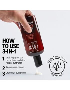 American Crew 3-in-1 Shampoo, Conditioner & Body Wash 450 ml