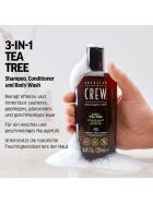 American Crew 3-in-1 Tea Tree Shampoo, Conditioner & Body Wash 250 ml