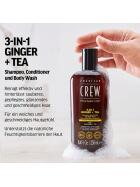 American Crew 3-in-1 Ginger & Tea Shampoo, Conditioner & Body Wash 1000 ml