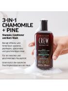 American Crew 3-in-1 Chamomile & Pine Shampoo, Conditioner & Body Wash 450 ml