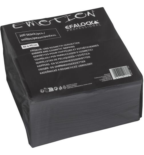 Efalock Emotion Kosmetikservietten schwarz 200 Stück