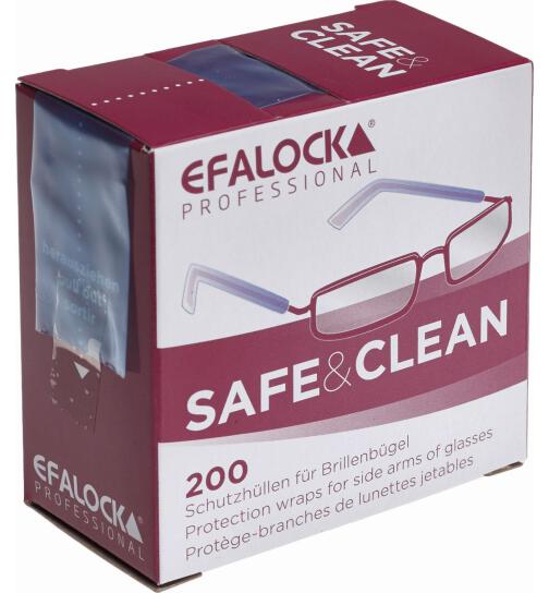 Efalock Brillenbügelschutz Safe & Clean 200 Stück