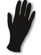 Efalock Nitril-Handschuhe schwarz S 100 Stück