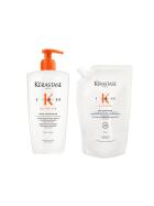 Kérastase Nutritive Bain Satin Riche Pumpflasche + Nachfüll Shampoo 2 x 500 ml