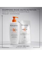 Kérastase Nutritive Bain Satin Riche Pumpflasche + Nachfüll Shampoo 2 x 500 ml