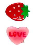 Invisibobble Clipstar Glow Kids Frutti Strawberry 2 Stück