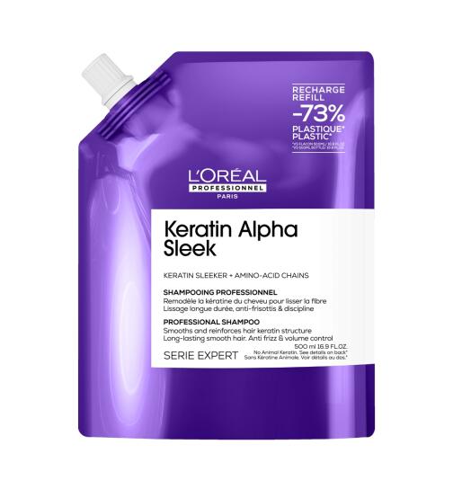 LOréal Professionnel Keratin Alpha Sleek Shampoo Refill 500 ml