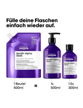 LOréal Professionnel Keratin Alpha Sleek Shampoo Refill 500 ml
