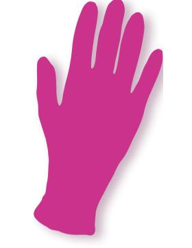 Efalock Nitril-Handschuhe puderfrei L pink 100 Stück